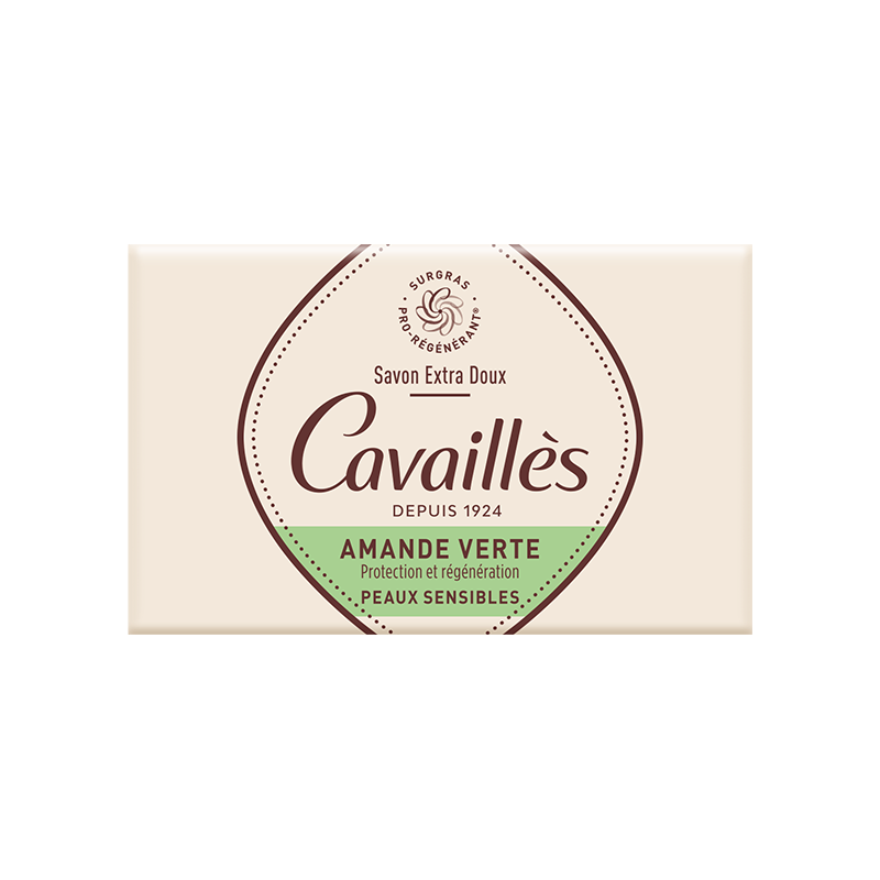 Savon Surgras Extra-Doux <br><b>Amande Verte</b>  Cavaillès