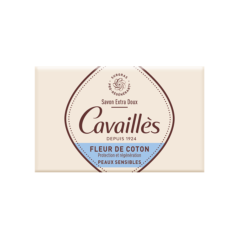 Savon Surgras Extra-Doux <br><b>Fleur de Coton</b>  Rogé Cavaillès