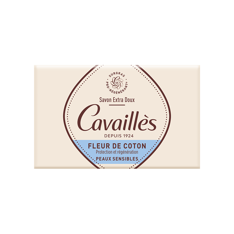 Savon Surgras Extra-Doux <br><b>Fleur de Coton</b>  Cavaillès