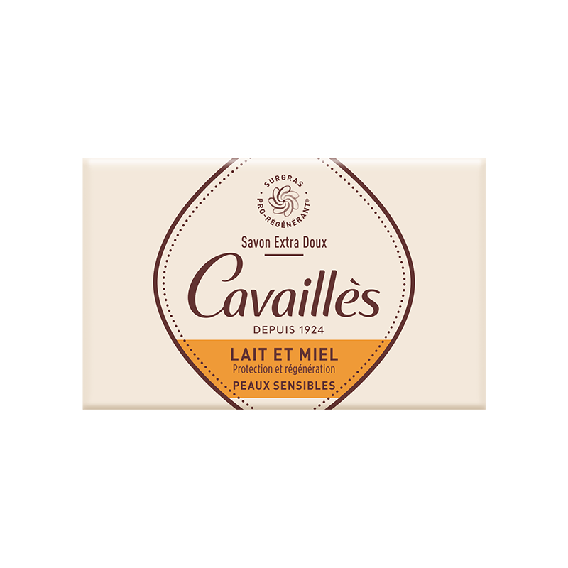 Savon Surgras Extra-Doux <br><b>Lait et Miel</b>  Cavaillès