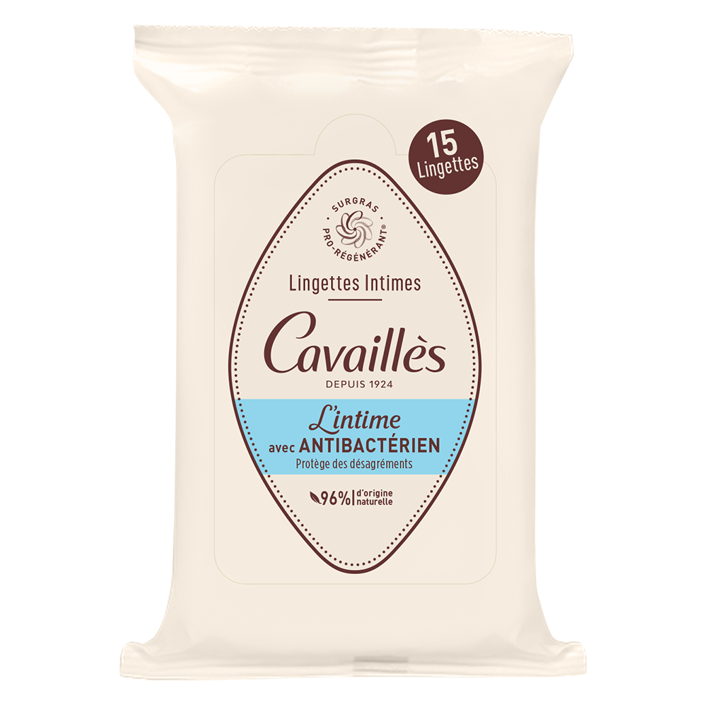 Lingettes Intimes <br><b>Anti-Bactérien</b>  Cavaillès