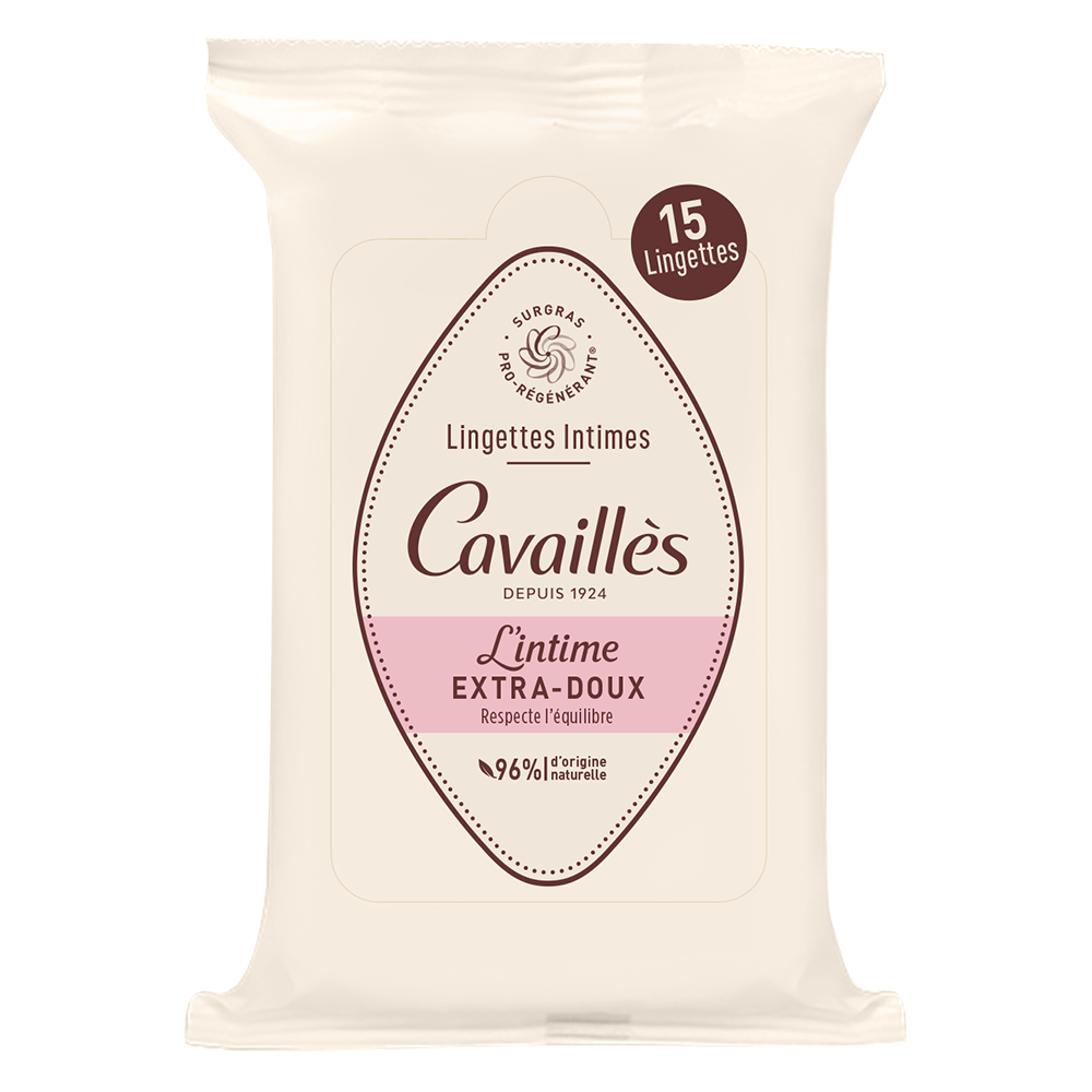 Lingettes Intimes <br><b>Extra-Doux</b>  Cavaillès