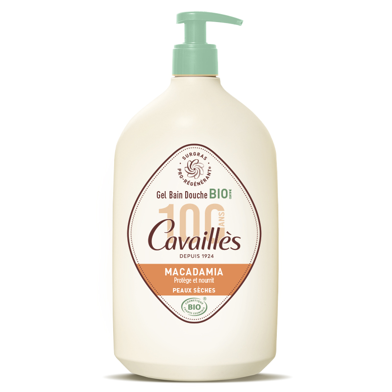 Gel Bain Douche certifié Bio <br><b>Huile de Macadamia</b>  Cavaillès