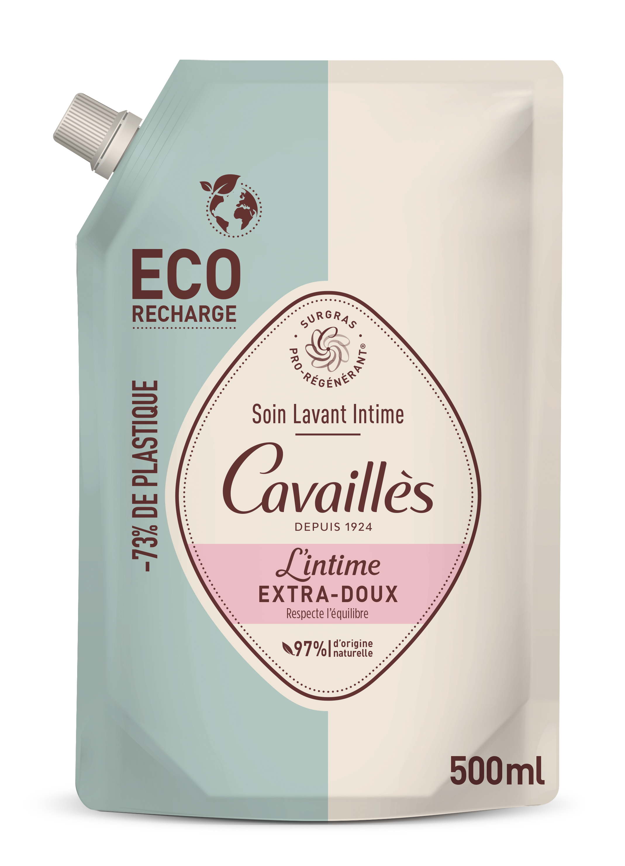 Ecorecharge soin lavant intime <br><b>Extra-Doux</b>  Cavaillès