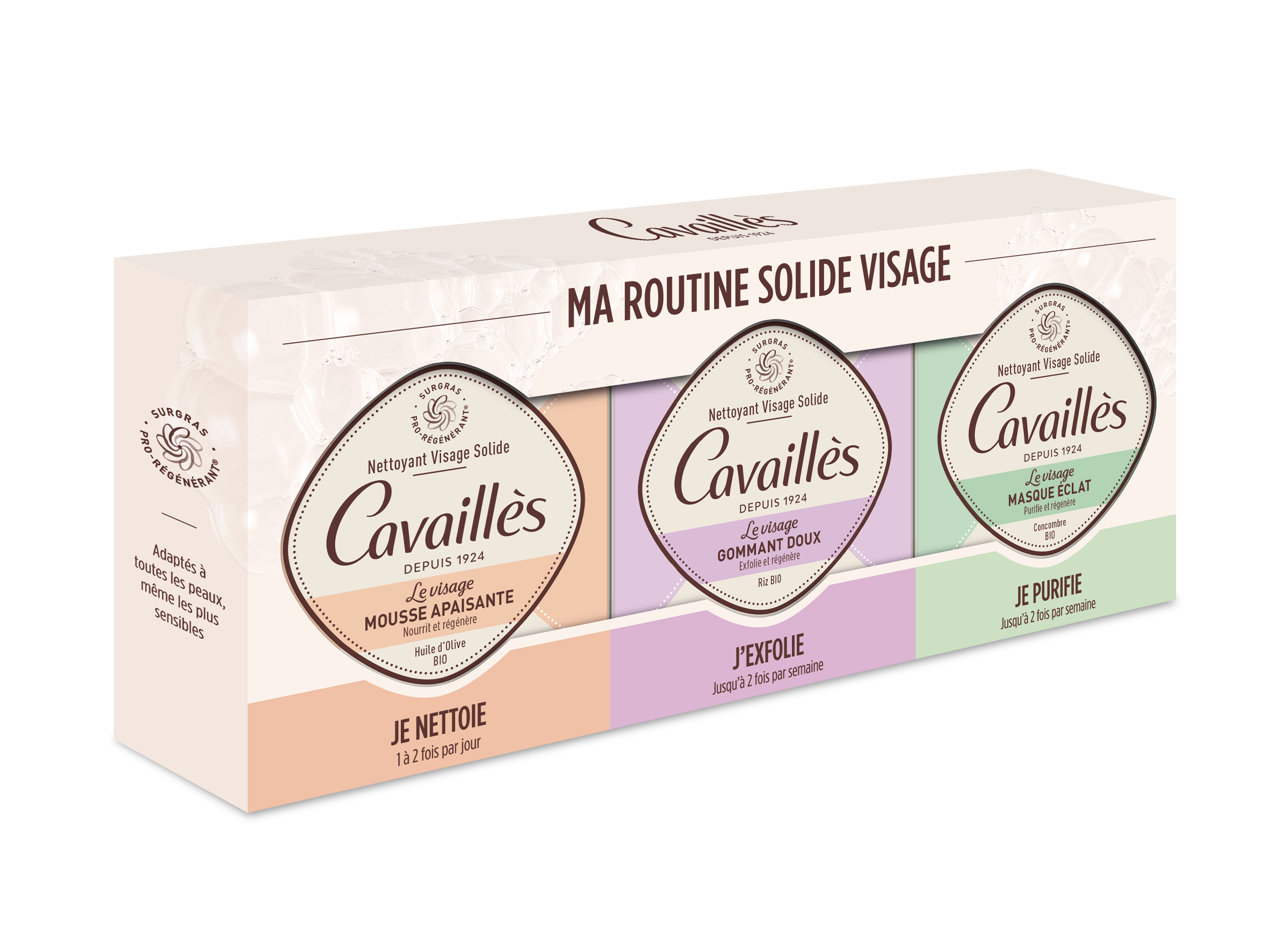 COFFRET MA ROUTINE <br><b> SOLIDE </b> VISAGE  Cavaillès