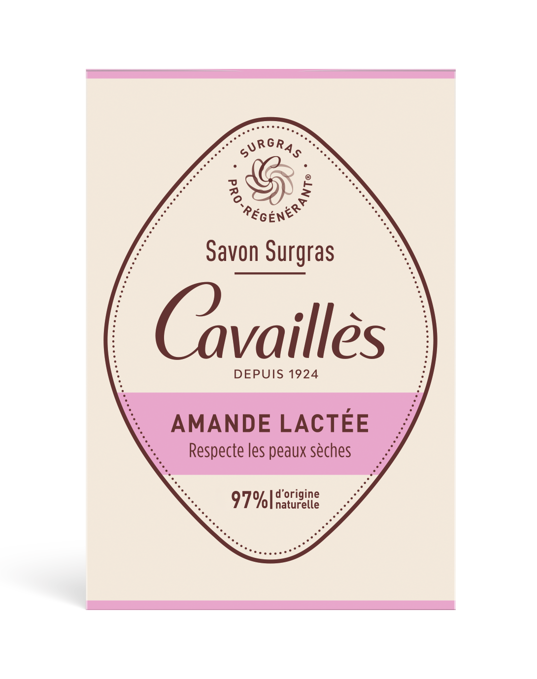 Savon Surgras <br><b> Amande Lactée </b>  Cavaillès